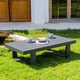thumbnail image 7 of Outdoor Coffee Table for Patio Rectangle Coffee Tables Patio Aluminum Coffee Tables,Dark Grey, 7 of 7