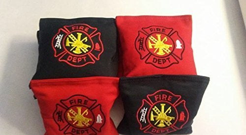 FIREFIGHTER Fire Rescue 8 ACA Regulation Cornhole Bean Bags Quality Handmade! 