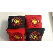 Fire Dept Fire Fighter Cornhole Bags - All Weather Resin