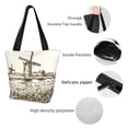 thumbnail image 4 of Sikiie Dutch Windmill Shoulder Bag Casual Hobo Crossbody Tote Bag for Women and Men Large Purse Messenger Bag Travel Work, 4 of 6