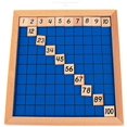 thumbnail image 2 of Sipobuy - Tablero de madera Montessori para contar cien números consecutivos, juego educativo de madera para niños con bolsa de almacenamiento, 2 of 5