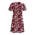 thumbnail image 4 of Vestido casual de manga corta de verano para mujer Vestido de fiesta floral con cuello en V y bolsillos Pompotops ghjkhdj16325, 4 of 4