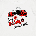thumbnail image 4 of Inktastic My Daddy Loves Me with Cute Ladybugs Boys or Girls Baby T-Shirt, 4 of 5