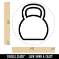 thumbnail image 2 of Kettlebell Weight Outline Self-Inking Rubber Stamp Ink Stamper - Purple Ink - Medium 1 Inch, 2 of 7