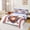 White Blue, variant on Feelyou Summer Ice Cream Baseball Twin Sheets for Girls, Pink Glove Drip Bedding, 3pcs, 1 Flat Sheet, 1 Fitted Sheet and 1 Pillowcase