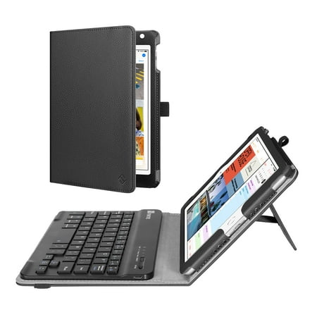 Attachable Ipad Mini Keyboard Fintie iPad mini 4 2015 / mini 5th 2019 Case - Folio Stand Cover with Removable Bluetooth Keyboard, Black ()