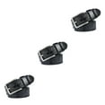 thumbnail image 3 of relayinert Classy And Durable PU Belt For Men Wear-resistant And Fine Workmanship Coffee Black 115cm 3Set, 3 of 6