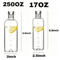 thumbnail image 7 of BPPEG 25Oz Clear Water Bottle with Time Marker - Motivational Hydration Tracker,Leakproof Bpa-Free Reusable Bottle with Hourly Scale for Gym,Office & Daily Use (250Z Clear), 7 of 7