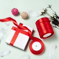 thumbnail image 6 of Single Face Satin Ribbon Polyester Ribbon Christmas Ribbon Red 1 inch(25mm) wide 25yards/roll(22.86m/roll) 5rolls/group 125yards/group(114.3m/group), 6 of 6