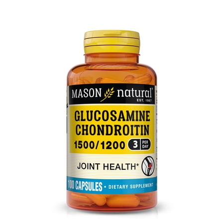 Mason Natural Glucosamine 1500 mg Chondroitin 1200 mg Capsules - 100 ct