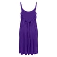 thumbnail image 7 of Hduncf Backless Cami Dress for Women Fashion Open Back House Lounge Loose Dresses Spaghetti Strap Summer Beach Flowy Sundress Purple XXXL, 7 of 7