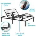 DONFU Adjustable Bed Frame Independent Head and Foot Incline
