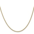 thumbnail image 2 of Leslie 14k Yellow Gold 1.95 m Round Cable Chain, 2 of 4