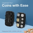 thumbnail image 2 of shiyou-Quick Silver Coin Dispenser, Coin Holder for Canadian Coins, Car Accessories for Clutter-Free Storage, Alternative to Coin Purse for Automotive Vehicles, Pockets, or Purses, Black, 2 of 4