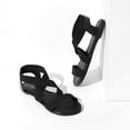 thumbnail image 3 of DREAM PAIRS Women's Elastic Ankle Strap Flat Sandals Summer Dressy Shoes Cute Strappy Gladiator Sandals, 3 of 3