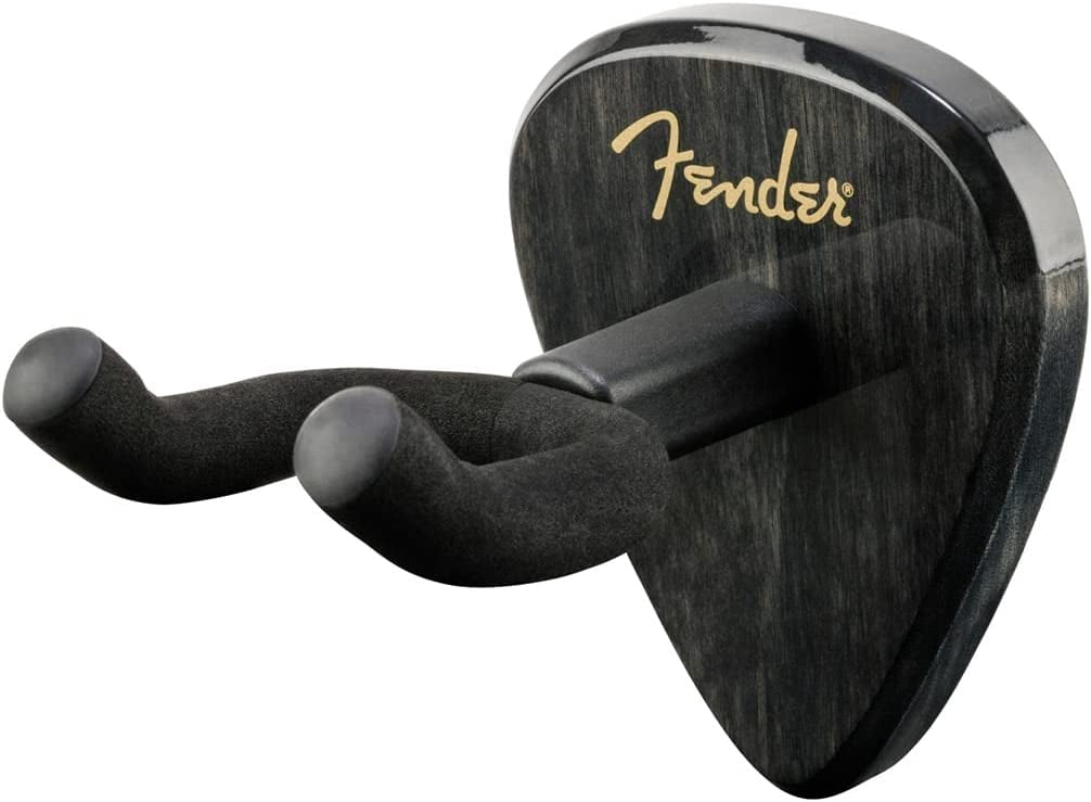 Genuine Fender 351 Guitar Wall Hanger with Wooden Base in Black #0991803023