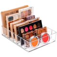 thumbnail image 1 of JessLab Paleta de Sombra de Ojos Organizador de Maquillaje Acrílico Organizadores de Maquillaje Divididos de 7 Secciones y Almacenamiento para Encimera de Tocador de Baño Transparente XL, 1 of 5