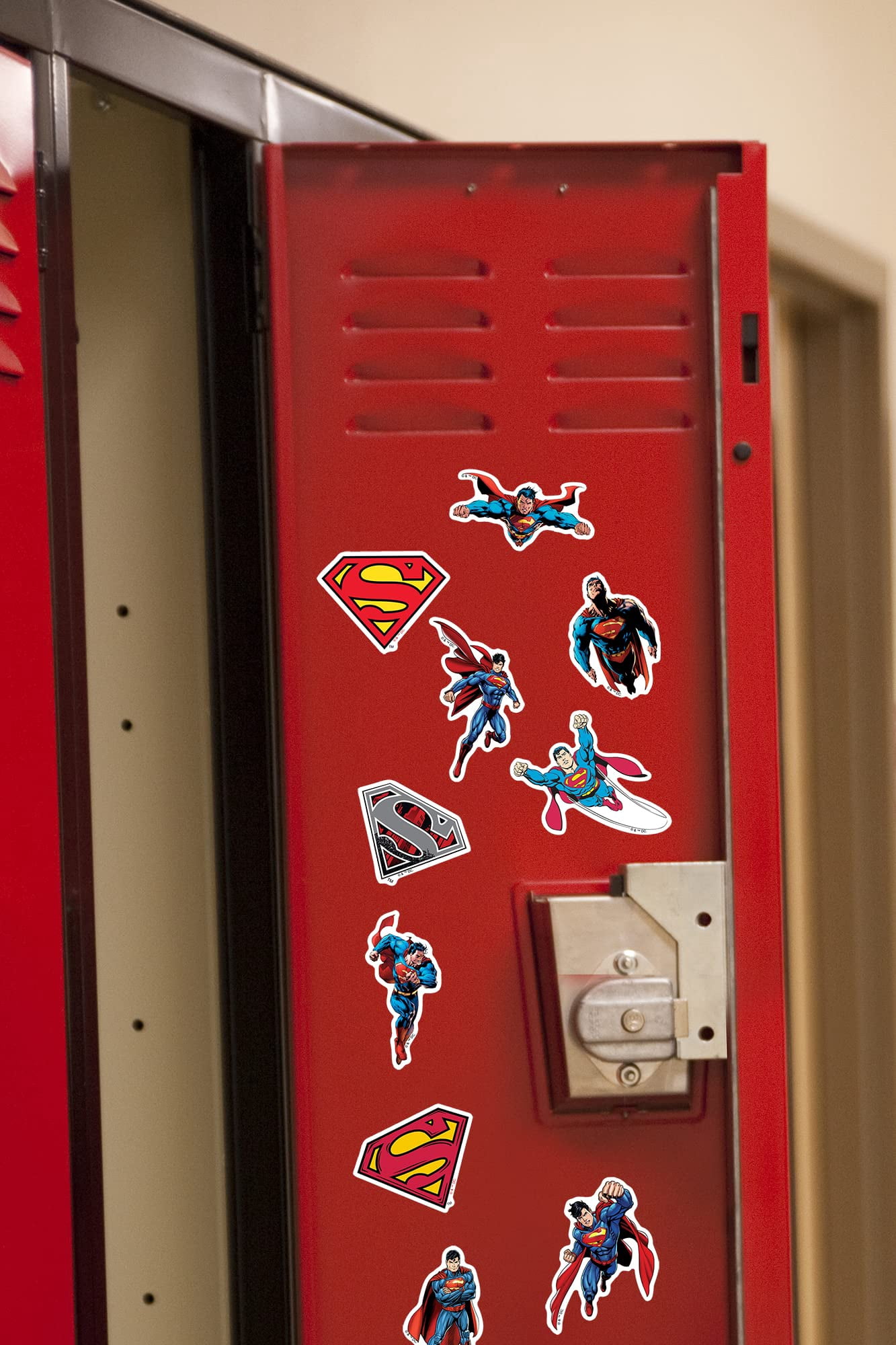 Superman Character Poses 100ct Die Cut Vinyl Stickers Variety Pack  DC Super Hero Action Decals for Laptop, Water Bottle, Scrapbooking, Tablet, Indoor & Outdoor Use