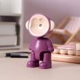 thumbnail image 2 of Cute 3D Monkey LED Night Lights, Pet Monkey Desk Lamps Kawaii Animal Table Lamps Battery Operated Decorative Lamps,Soft Warm Eye-Friendly Glow Cordless Portable Cool to Touch,Purple,10x6x5cm, 2 of 9