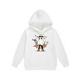 thumbnail image 4 of IUYRTFE Kids Halloween Hooded Sweatshirt Set Long Sleeve Pullover Two Piece Outfit Fall Winter Warm Casual Playwear Party Wear Toddler Boys Girls Clothing(White#5,12 Years), 4 of 5