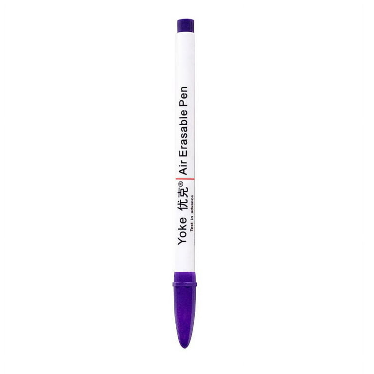 12PCS Water Erasable Fabric Marking Pen, Disappearing Ink Fabric Marker  Sewing Air Erasable Water Soluble Ink Pen for Embroidery Cross Stitch