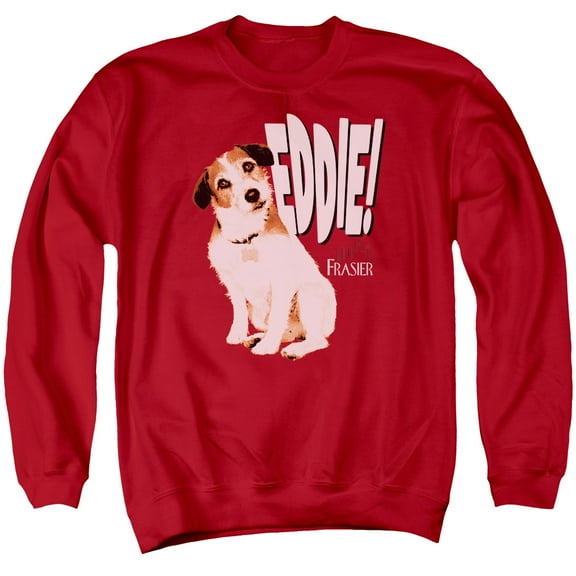 Frasier Eddie Adult Crewneck Sweatshirt Red