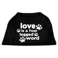 thumbnail image 1 of Love Is A Four Leg Word Screen Print Shirt Black Xxl (18), 1 of 1