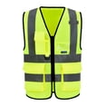 thumbnail image 1 of Chaleco de seguridad A-SAFETY 4XL-5XL amarillo Hi Vis 7 bolsillos, 1 of 8