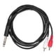 thumbnail image 2 of Cable de Audio de 6.35 mm A 2RCA, Enchufe de Ofc y Reproducciónica de cable de audio Portátil para El Dispositivo, 2 of 7