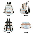 thumbnail image 4 of FORMRS Mini Backpack Purse for Women Travel Daypack Casual Shoulder Bag, Blue Nautical Pattern, 4 of 7