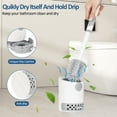 thumbnail image 3 of ZIVACATE Toilet Brush and Holder - Durable Bristles Toilet Bowl Scrubber for Bathroom Cleaning, Brush Bathroom Accessories with Refillable Handle,Drip-Proof, Easy to Assemble, 3 of 11