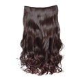 thumbnail image 1 of DOPI Headband Wigs Women Girl LONG Wig Wavy Curly Synthetic Fashion Wig Hot Microvolume Dark Brown, 1 of 1