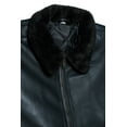 thumbnail image 2 of Men's Leather Jacket with Genuine Fur Collar, 2 of 8