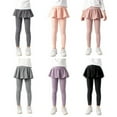 thumbnail image 3 of 4-12 Years Kids Baby Girls Footless Leggings with Ruffle Tutu Skirt Pants, 3 of 3
