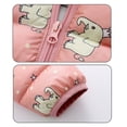 thumbnail image 5 of 2-7T Winter Hooded Down Coats for Kids Baby Boys Girls Dinosaur Light Puffer Padded Jacket with Bear Ear Toddler Snow Outerwear, 5 of 9