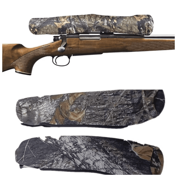 Tactical Camouflage Scope Cover - All-Weather IP68 Waterproof Case for Hunting, Provides Ultimate Concealment and Shockproof Protection for 15'' Scopes