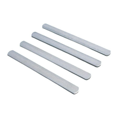 Kuntesetty 4Pcs Adjustable Weight Long Steel Plate Strength Training Plates with Round Head