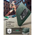 thumbnail image 4 of Funda de silicona ESR con soporte para iPhone 16 Pro Max, color verde, 4 of 9