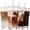 Ribbed-4, variant on Clear 4 Pack 20 Oz Glass Tumblers For Iced Coffee, Lattes, Smoothies