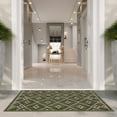 thumbnail image 3 of SAFAVIEH Courtyard Wasif Geometric Indoor/Outdoor Area Rug, Green/Grey, 2'7" x 5', 3 of 7