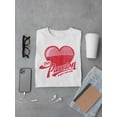 thumbnail image 3 of Pure Passion Emoji - Bold Heart Graphic Men's T-shirt, 3 of 4