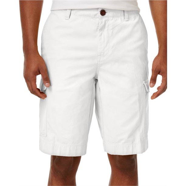 Tommy Hilfiger Mens Helios Casual Cargo Shorts, Blanco, 34 Tommy Hilfiger Carga
