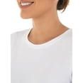 thumbnail image 5 of Time and Tru Women's Crewneck Tee with Short Sleeves, 2-Pack, Size XS-XXXL, 5 of 6