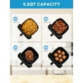 thumbnail image 3 of Midea 5.5 Quart Air Fryer, Black - See-Thru Window, Rapid Air Technology, 3 of 8