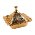 thumbnail image 3 of Siruishop Decorative Candy Bowl Alloy Candy Jar for Chocolate Sugar Turkish Tableware. Gold, 3 of 8