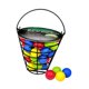 thumbnail image 2 of Bolas de práctica de golf de 50 piezas, bolas de entrenamiento, multifuncional, realista, con cubo de almacenamiento, accesorios de golf para al aire, 2 of 8