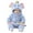Blue, variant on Newborn Toddler Baby Girl Boy Halloween Pumpkin Outfits Winter Autumn Flannel Hooded Romper Cute Jumpsuit Dress Up Clothes