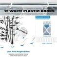thumbnail image 3 of Black Bamboo Plant Shower Curtain Set for Bathroom,White Modern Minimalism Art Shower Curtains,Aesthetic Shower Curtain with 12 Hooks 72x72in,Waterproof Fabric, 3 of 6