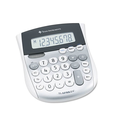 TI-1795SV Minidesk Calculator 8-Digit LCD