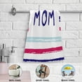 thumbnail image 5 of Mothers Day Strip Heart Hand Towels, I Love You Mom Multicolored Kitchen Towel Ultra Soft and Absorbent,Decorative Fingertip Face Towel for Bathroom Hotel, 2 PCS, 28.3"x 14.4", 5 of 5